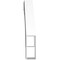 Ekena Millwork 5 1/2-in. W x 36-in. D x 36-in. H Merced Architectural Grade PVC Knee Brace BRCP055X36X36MRC - alternate 4